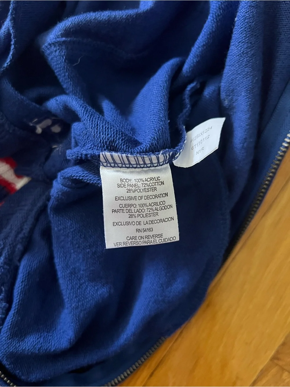New York Rangers Touch by Alyssa Milano Zip-Up Sweater Jacket- Size M